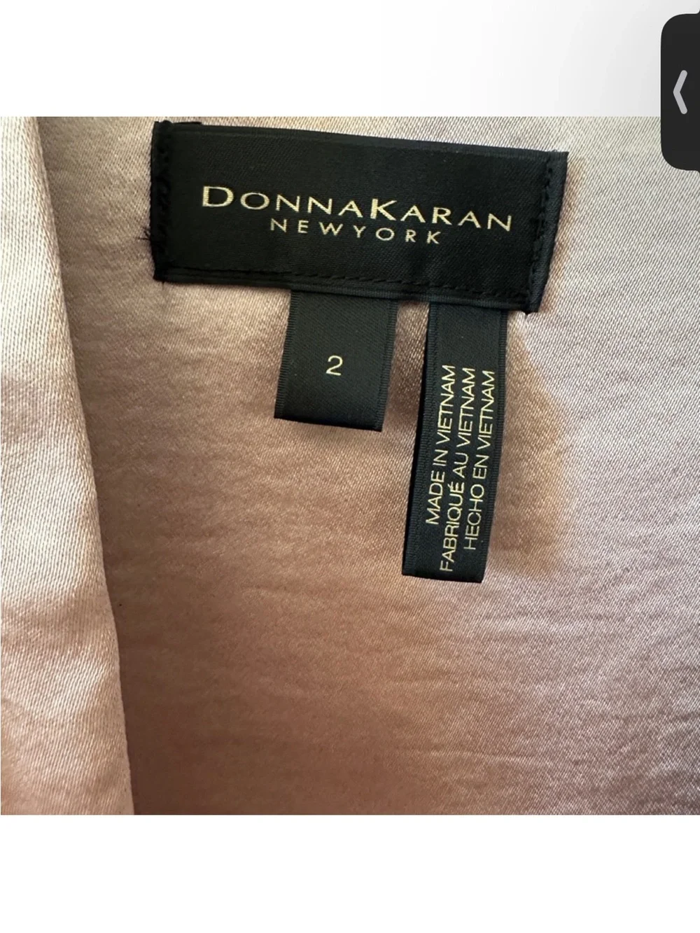 Donna Karan Taupe Wrap Midi Dress - Picture 5 of 7